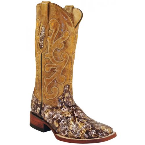 Ferrini Ladies 90693-10 Brown Classic Python Print Boots